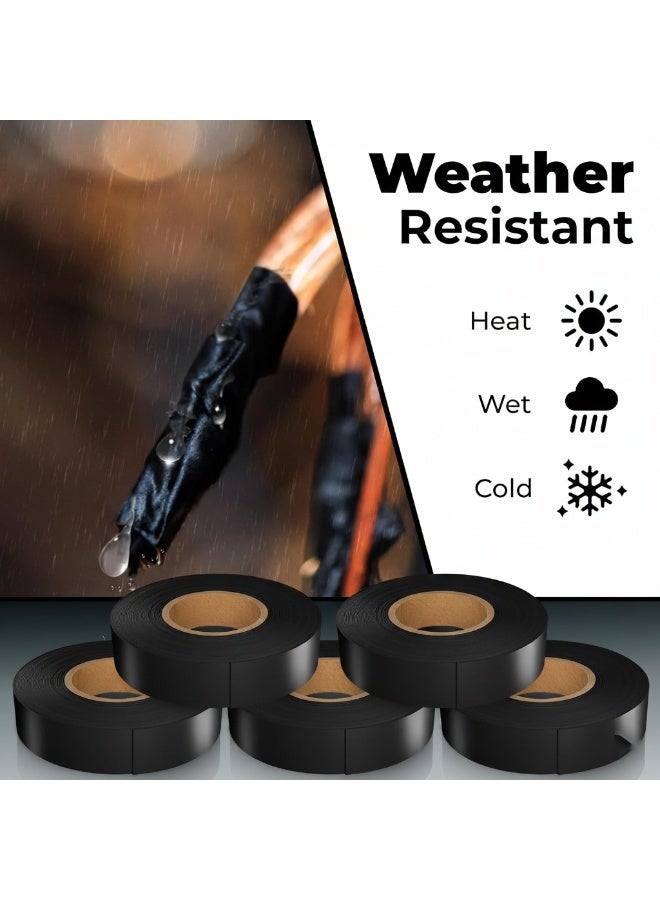 Electrical Tape - 7mil Thick, Heavy-Duty, Flame-Retardant, Heat & Weather Resistant, 3/4" x 60', Rated Up to 600V for Electrical Insulation and Protection - Image 3
